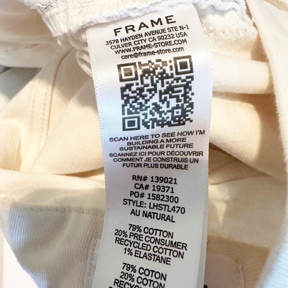 Frame Le Super High Straight in Au Natural Size 33 - Picture 5 of 13